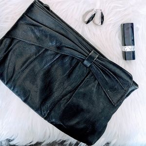 Vintage Leather Cross Body Purse Clutch